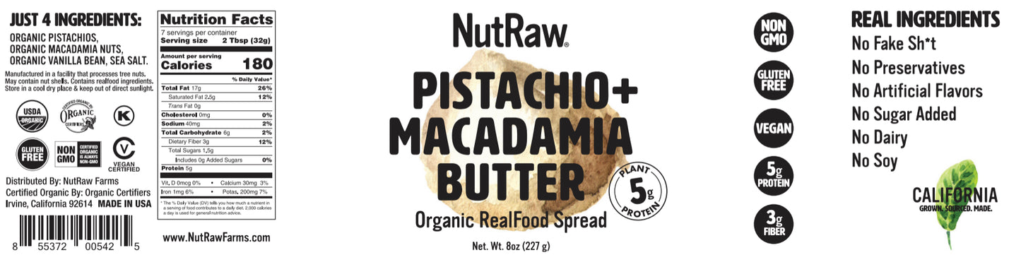 8oz Organic Nut Butters ($12.00/un)