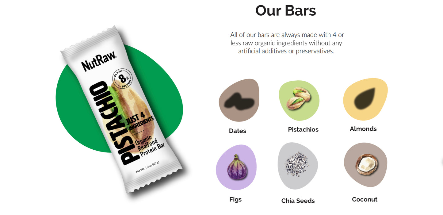 12 Pack Organic Protein Bars ($1.50/un)