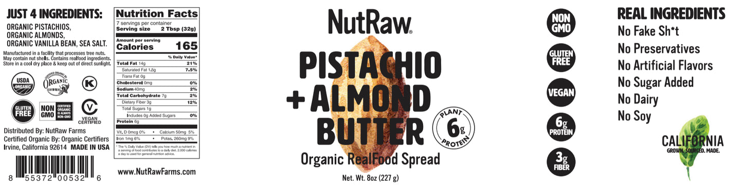 8oz Organic Nut Butters ($12.00/un)