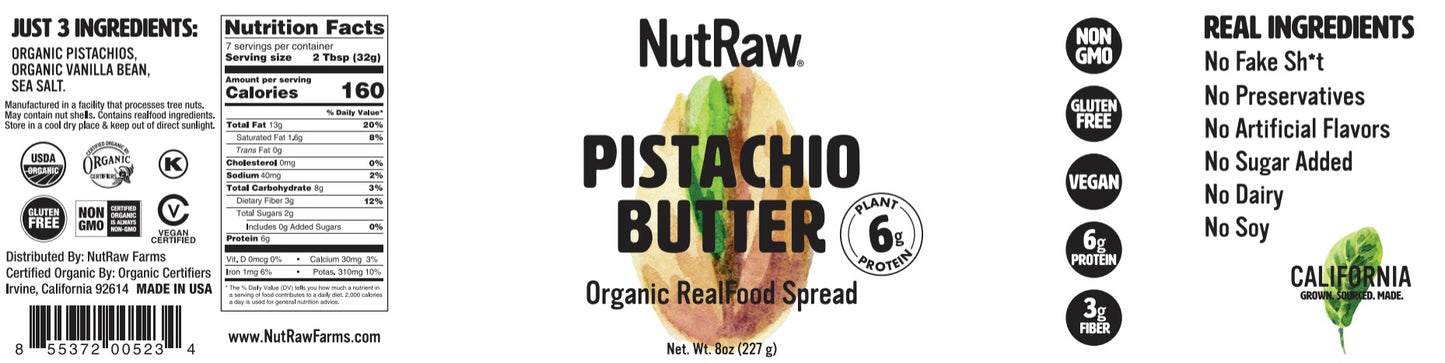 8oz Organic Nut Butters ($12.00/un)
