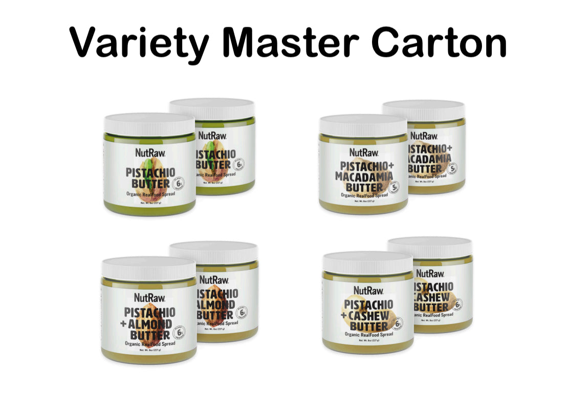 Variety Carton 8oz Organic Nut Butters 24 Jars ($12.00/un)