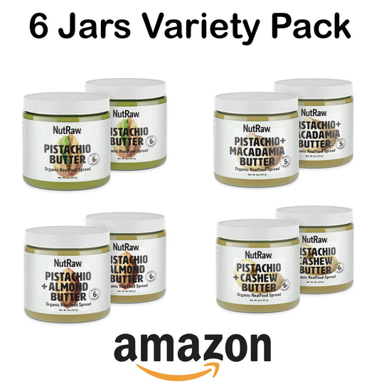 Variety Pack Amazon Pricing  6x 8oz Organic Nut Butters $16.99/un (Free Shipping)