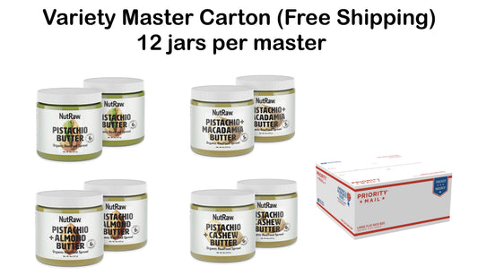 Variety Carton 8oz Organic Nut Butters 12 Jars (Free Shipping)